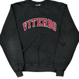 Viterbo Champion College Sweatshirt - Small Grey Cotton Blend