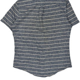 Tommy Hilfiger Striped Short Sleeve Shirt - Small Blue Cotton