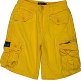 Age 7 Polo By Ralph Lauren Cargo Cargo Shorts - Small Yellow Cotton