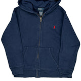 Age 7 Polo By Ralph Lauren Hoodie - Small Navy Cotton