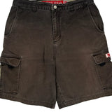 Quiksilver Cargo Shorts - 33W 10L Brown Cotton