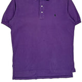 Polo By Ralph Lauren Polo Shirt - Large Purple Cotton