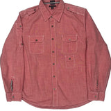 Tommy Hilfiger Shirt - Large Red Cotton