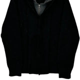 Armani Exchange Zip Up - Medium Black Merino Wool