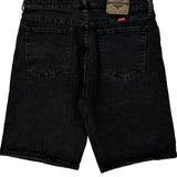 Wrangler Denim Shorts - 32W 10L Black Cotton