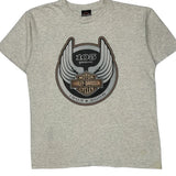105Th Anniversary Harley Davidson Graphic T-Shirt - Large Gray Cotton
