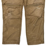 Carhartt Carpenter Trousers - 38W 32L Brown Cotton Blend