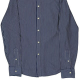 Polo By Ralph Lauren Striped Shirt - Large Blue Cotton
