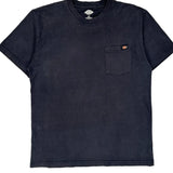 Dickies T-Shirt - Large Black Cotton