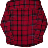 Dickies Checked Flannel Shirt - Medium Red Cotton