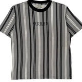 Guess Striped T-Shirt - Medium Grey Cotton
