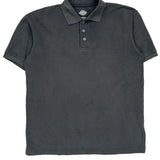 Dickies Polo Shirt - Large Gray Cotton Blend