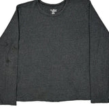 Carhartt Long Sleeve T-Shirt - 2XL Grey Cotton