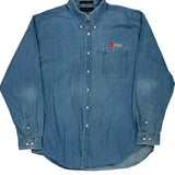 Cook Logo Tommy Hilfiger Denim Shirt - XL Blue Cotton
