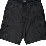 Levis Cargo Shorts - 34W 9L Black Cotton