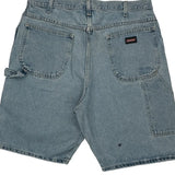 Dickies Denim Shorts - 36W 10L Light Wash Denim