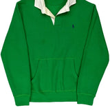 Polo By Ralph Lauren Rugby Shirt - Medium Green Cotton