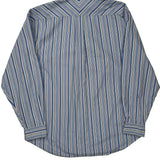 Tommy Hilfiger Striped Shirt - Large Blue Cotton