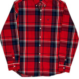 Tall American Eagle Checked Shirt - Large Red Cotton