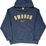 Age 12-13 Nike Hoodie - Large Blue Cotton