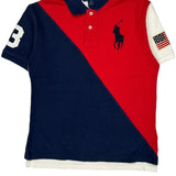 Age 10-12 Polo By Ralph Lauren Graphic Polo Shirt - Medium Navy Cotton