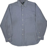 Andrew Polo By Ralph Lauren Shirt - Large Blue Cotton