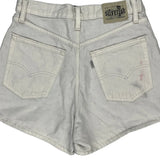 Levis Denim Shorts - 28W UK 8 White Cotton