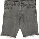 Levis Denim Shorts - 36W 10L Grey Cotton