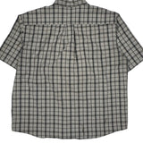 Dickies Checked Short Sleeve Shirt - 2XL Gray Cotton