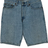 505 Levis Denim Shorts - 32W 9L Light Wash Cotton