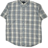Tommy Hilfiger Checked Short Sleeve Shirt - 2XL Blue Cotton