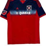 Age 15-16 Chicago Fire Adidas Football Shirt - XL Red Polyester