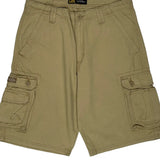 Lee Cargo Cargo Shorts - 32W 11L Beige Cotton