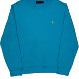 Polo By Ralph Lauren Sweatshirt - XL Blue Cotton