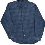 Claudio La Viola Shirt - Large Blue Cotton