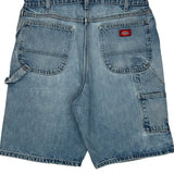 Dickies Carpenter Shorts - 36W 11L Light Wash Cotton
