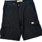 Levis Cargo Shorts - 34W 11L Black Cotton