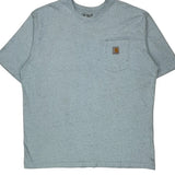 Carhartt T-Shirt - XL Blue Cotton