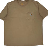 Carhartt T-Shirt - 2XL Beige Cotton