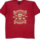 Medina, Ohio Harley Davidson Graphic T-Shirt - XL Red Cotton Blend