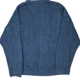 Chaps Ralph Lauren Oversized Jumper - Large Blue Cotton