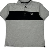 True Religion Polo Shirt - XL Grey Cotton