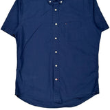 Tommy Hilfiger Short Sleeve Shirt - Medium Blue Cotton