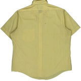 Manstyle Short Sleeve Shirt - Large Yellow Polyester Blend