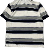 Tommy Hilfiger Striped Polo Shirt - Medium Gray Cotton