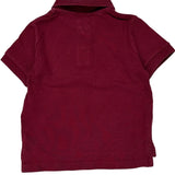 Age 2 Polo By Ralph Lauren Polo Shirt - 2XS Burgundy Cotton