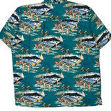 Cherokee Graphic Hawaiian Shirt - XL Multicoloured Viscose
