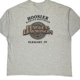 Motorcycles Harley Davidson Graphic T-Shirt - 3XL Gray Cotton