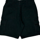 Wrangler Cargo Shorts - 32W 10L Black Cotton