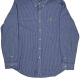 Ralph Lauren Checked Shirt - Large Blue Cotton